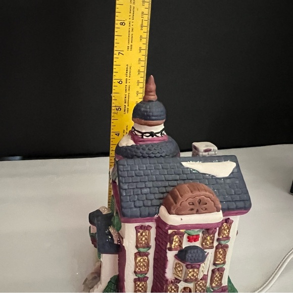 Vintage Ceramic Christmas Church Holiday Village Lighted Building House - Picture 9 of 11